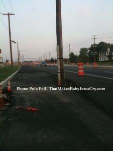 Phone Pole Fail!